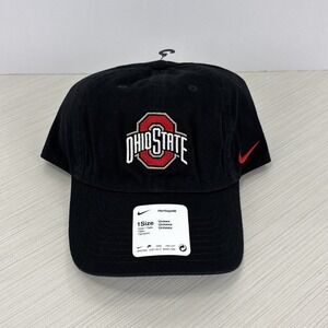 Ohio State Buckeyes Hat Mens Black Nike Heritage86 Adjustable Cap NCAA NEW